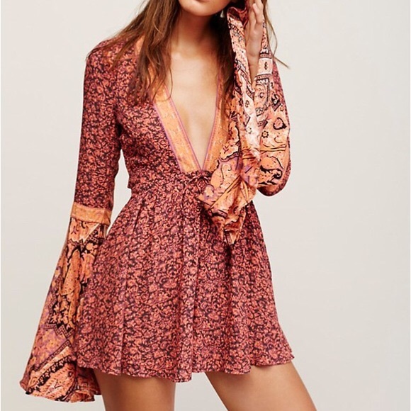 Free People Boho Romper - Picture 1 of 3